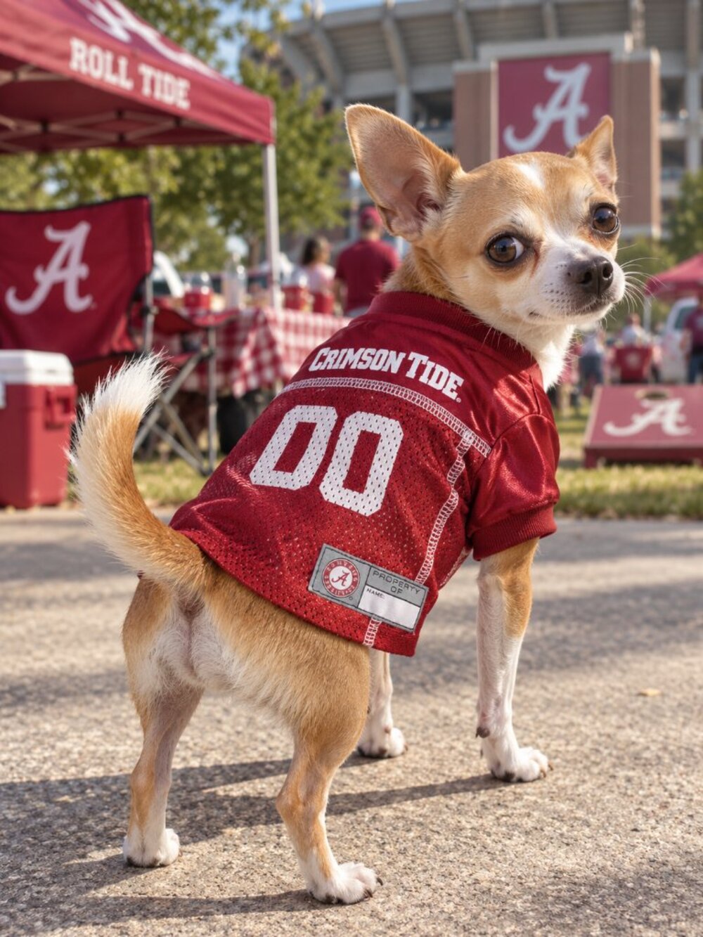 Pets First Alabama Crimson Tide Dog Football Jersey XS NCAA Pet Wear qt